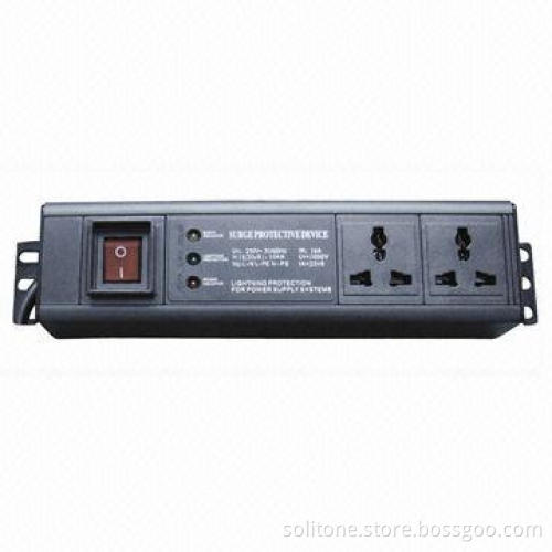 2-way PDU/Universal Plug Socket, 10A, 19-inch Network Cabinet, Size 1U